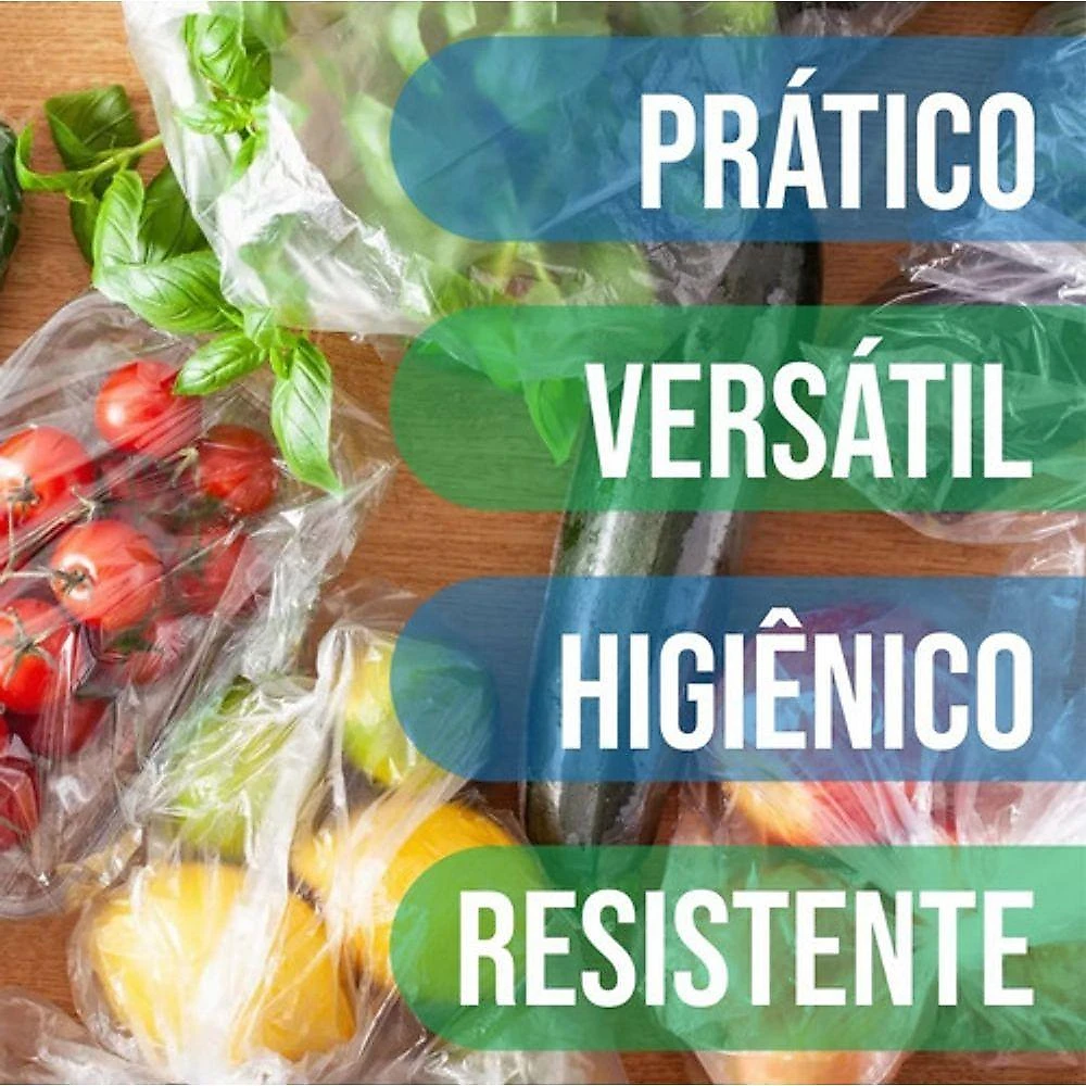 Bobina de Saco Plástico Fundo Estrela para Supermercado 500 Unidades 28x40 Transparente