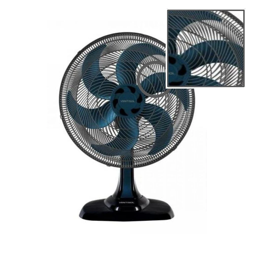 Ventilador de Mesa Ventisol 135W 50cm 6 Pás Azul Turbo 6 110V