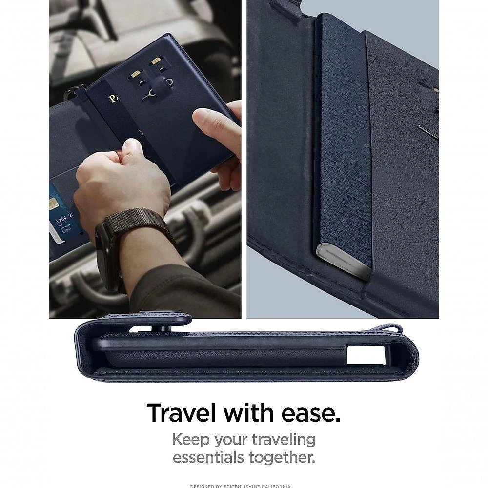Porta-passaporte Spigen Passaporte Cartões Chip Spigen Life Capa Para Cartão Carteira Organizador De Documentos De Viage