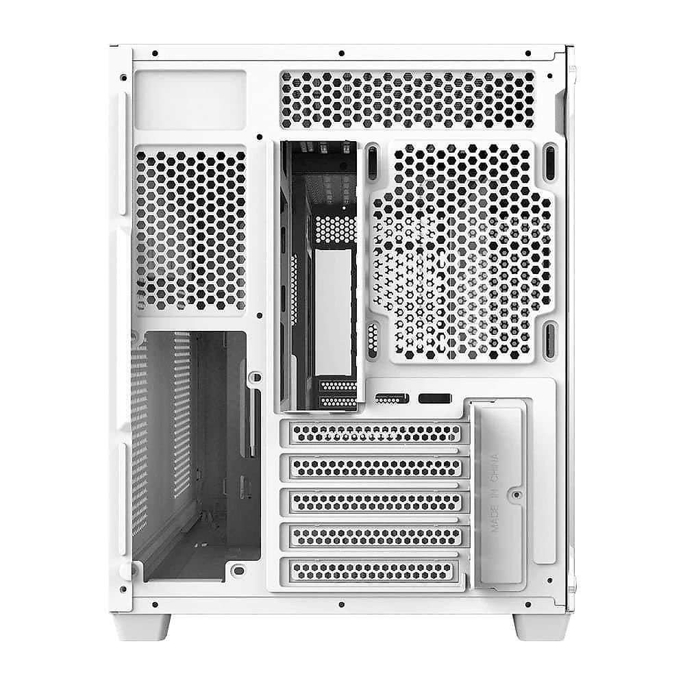 Gabinete Gamer Pcyes Forcefield V2 White Ghost Mid Tower Vidro Temperado Branco