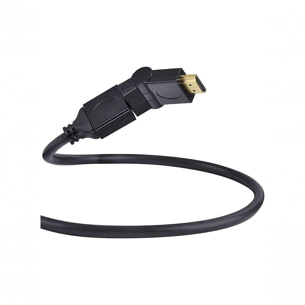 Cabo Hdmi 2.0 4k Ultra Hd 3d Conexão Ethernet Conectores 360° 2 Metros - H20b360-2