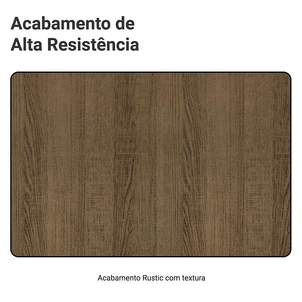 Armário de Cozinha Completa 225cm Rustic Emilly Madesa 01 Rustic