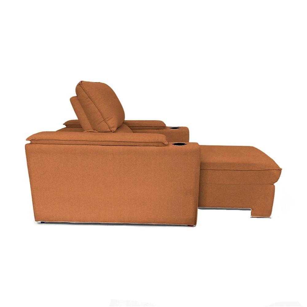 Poltrona Reclinável Retrátil Liza com Apoio para os Pés Terracota Loja Sheep