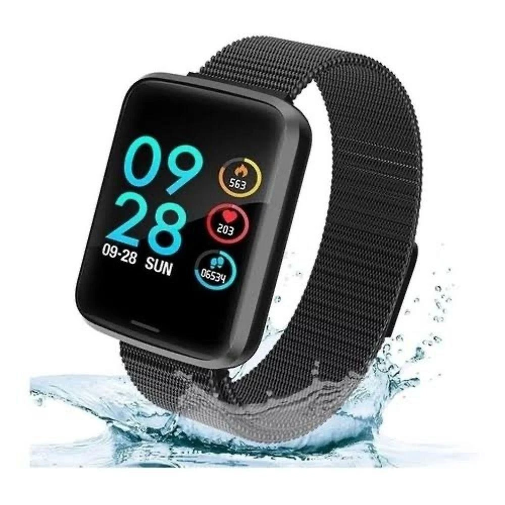 Miniatura Relógio Inteligente Smart P70 Esportivo Cardíaco 2 Pulseiras