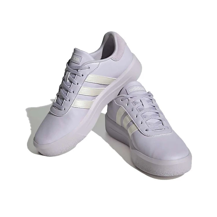 Miniatura Tenis Adidas Court Platform Feminino - Lilasbco - LILAS/BCO 34