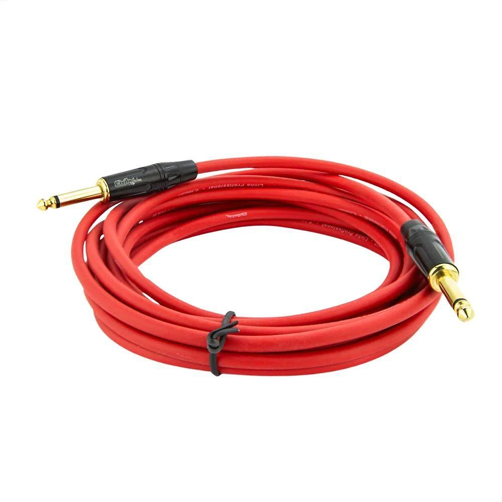 Cabo P10 Para P10 Mono Profissional - Vermelho 50 Metros