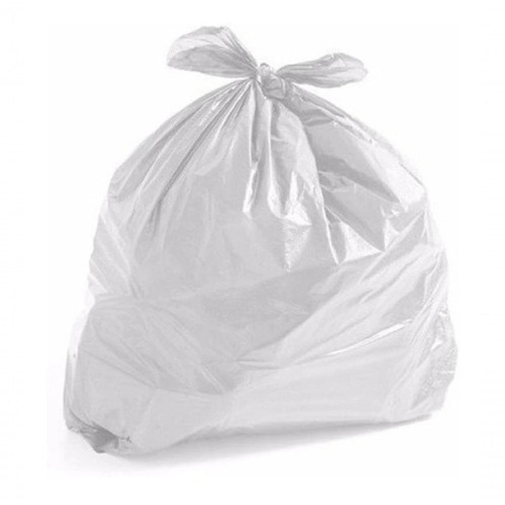 Saco para Lixo 40 Litros Branco Comum Pacote com 100 Unidades 70CM X 55CM para Uso Doméstico