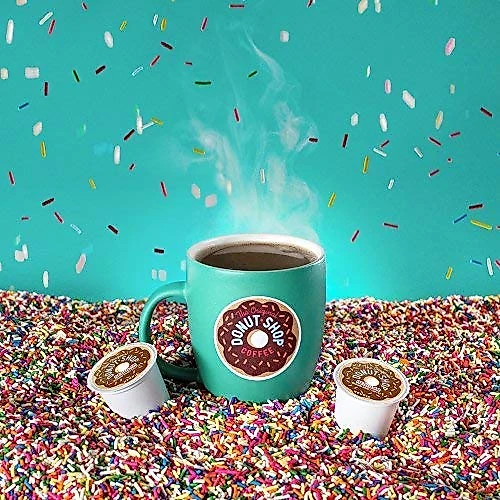 The Original Donut Shop Nutty Caramelo cápsulas KCup Keurig café torrado leve com sabor 72 unidades
