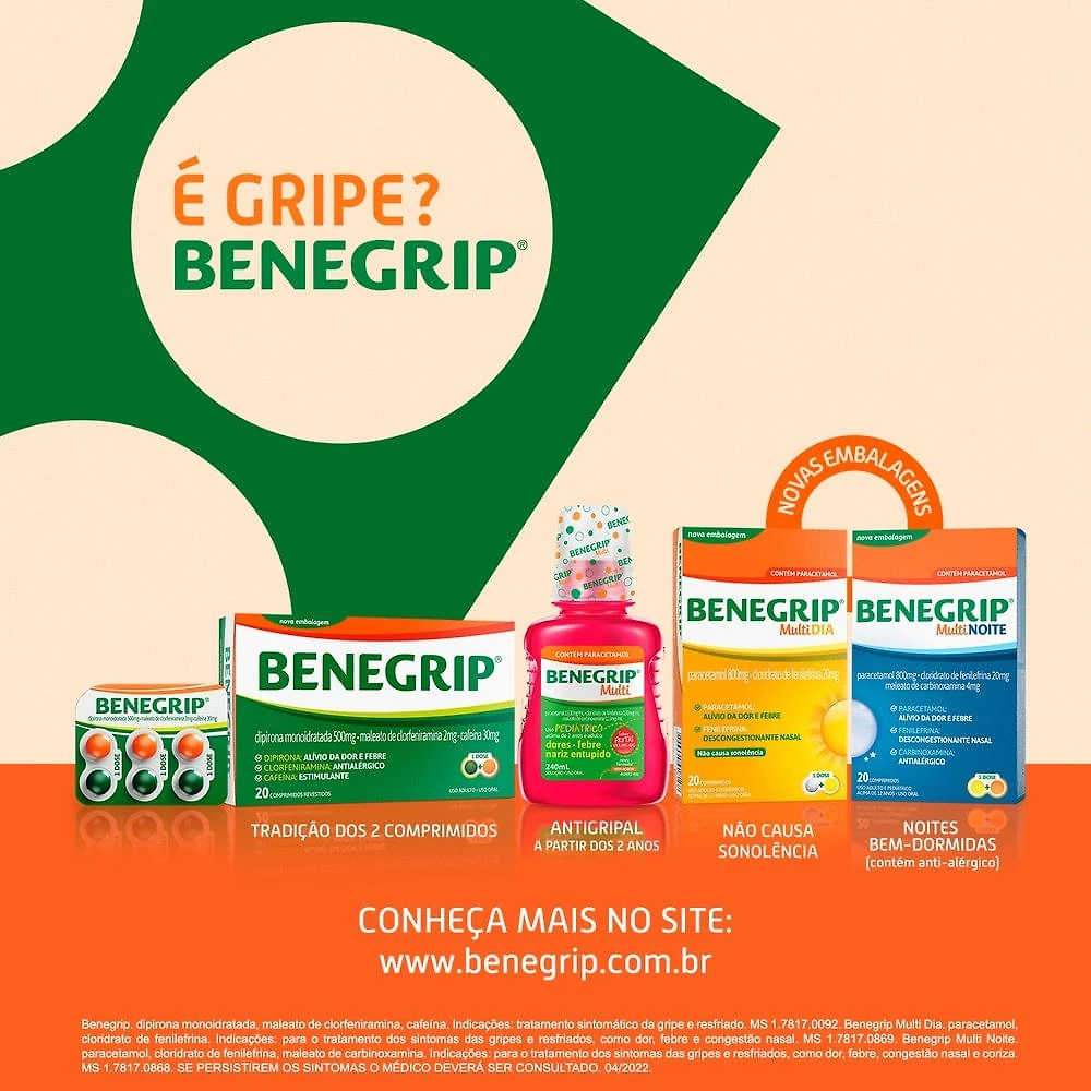 Miniatura Benegrip Multi Antigripal Líquido Infantil 240ml