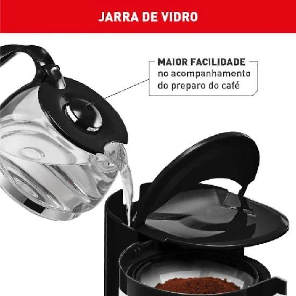Cafeteira Elétrica Arno Perfectta Inox 600ml Jarra Vidro 110V