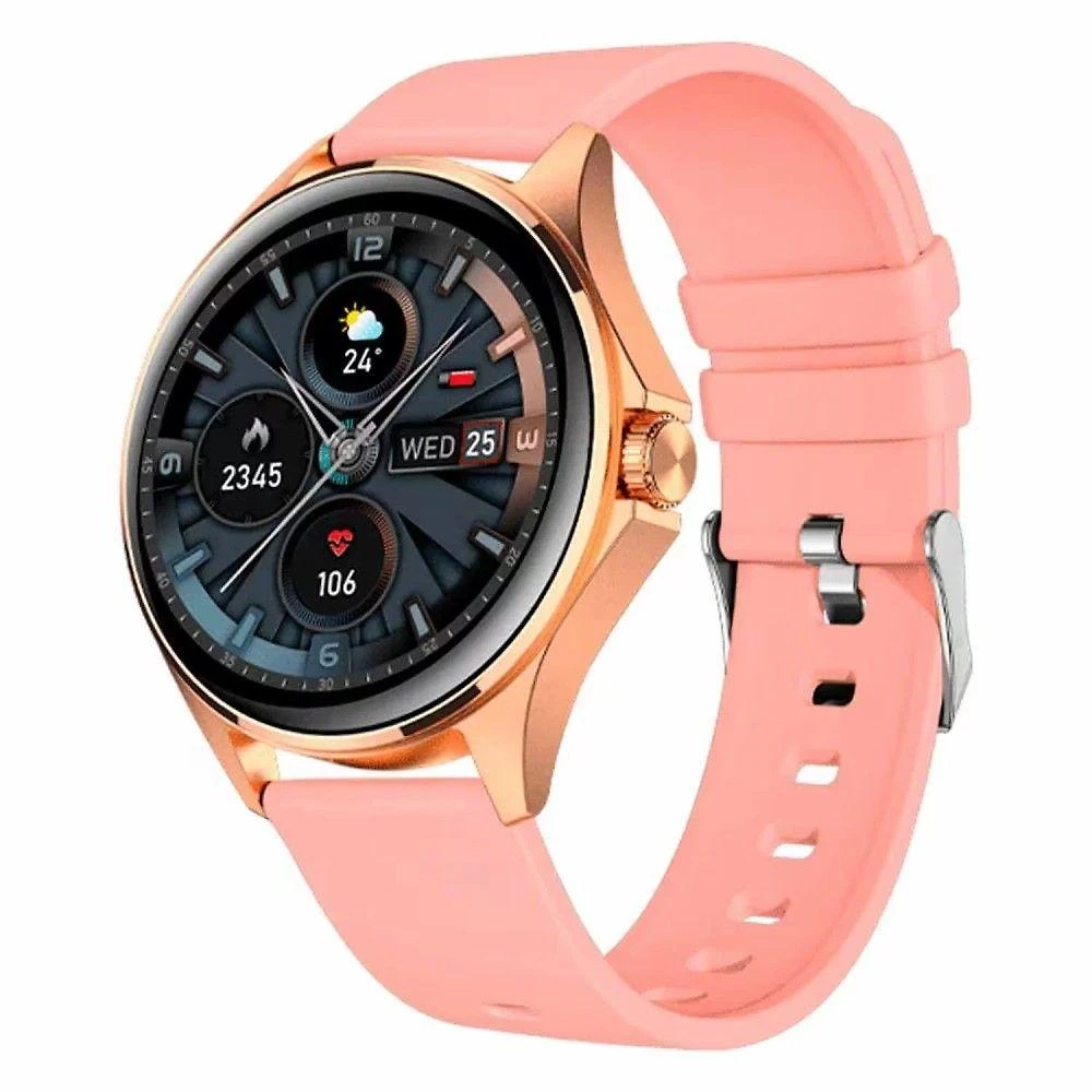 Smartwatch FTX FTXAM12-RGP 49MM AMOLED com Frequência Cardíaca e 24h de Bateria Rosê