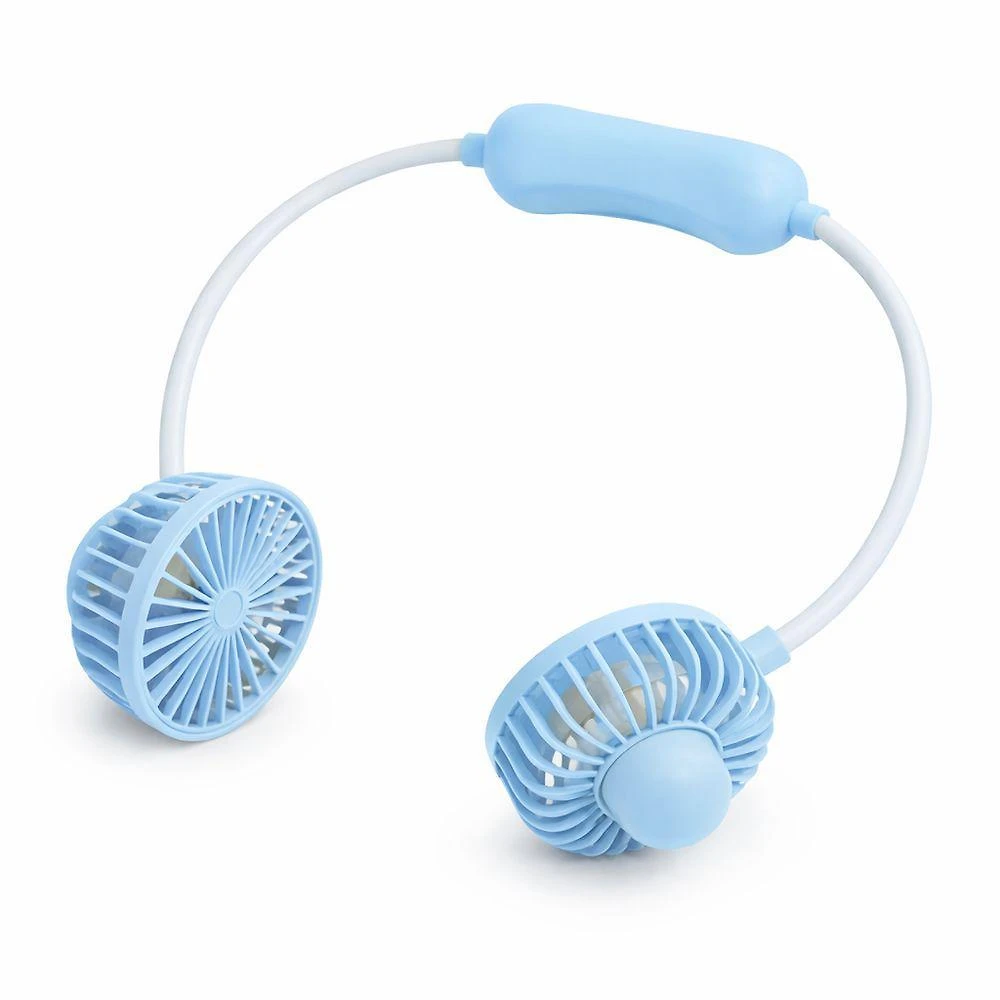 Ventilador de Pescoço Portátil Utimix 3 Velocidades Azul Ventilador de Pescoço Portátil Recarregável