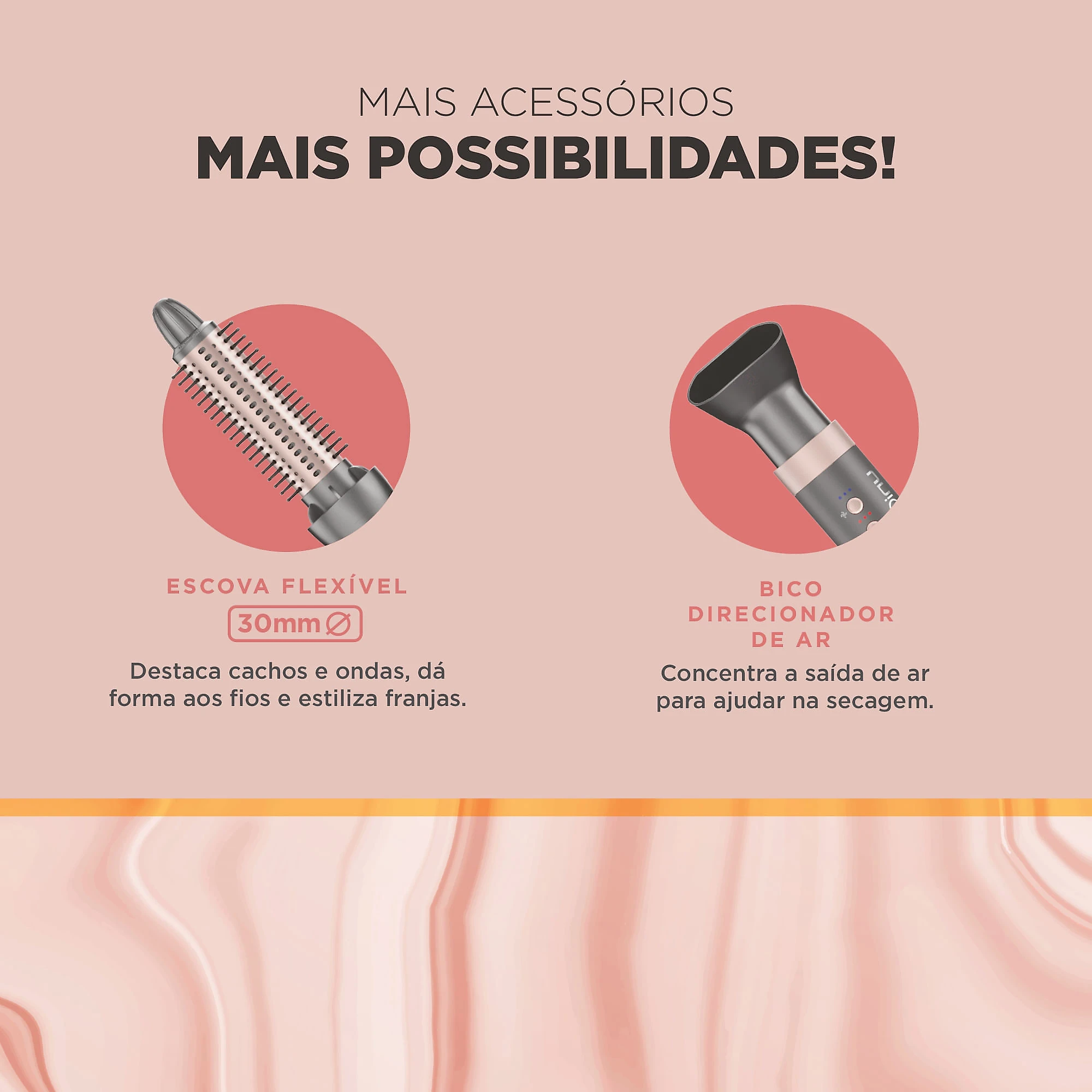 Secador Multistyler UniQ Flow 15 em 1 Bivolt Secador Modelador GA.MA UniQ Flow 15 em 1