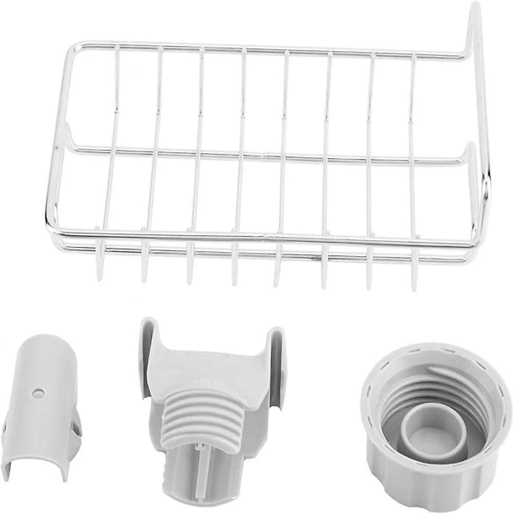 Suporte Organizador De Pia E Chuveiro Inox Porta Detergente Esponja Shampooo Rack Multiuso Cozinha