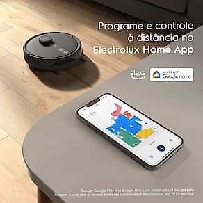 Aspirador Robô Electrolux Experience ERB60 Wi-Fi 140W Autonomia 1h40 Mapeamento Bivolt Preto