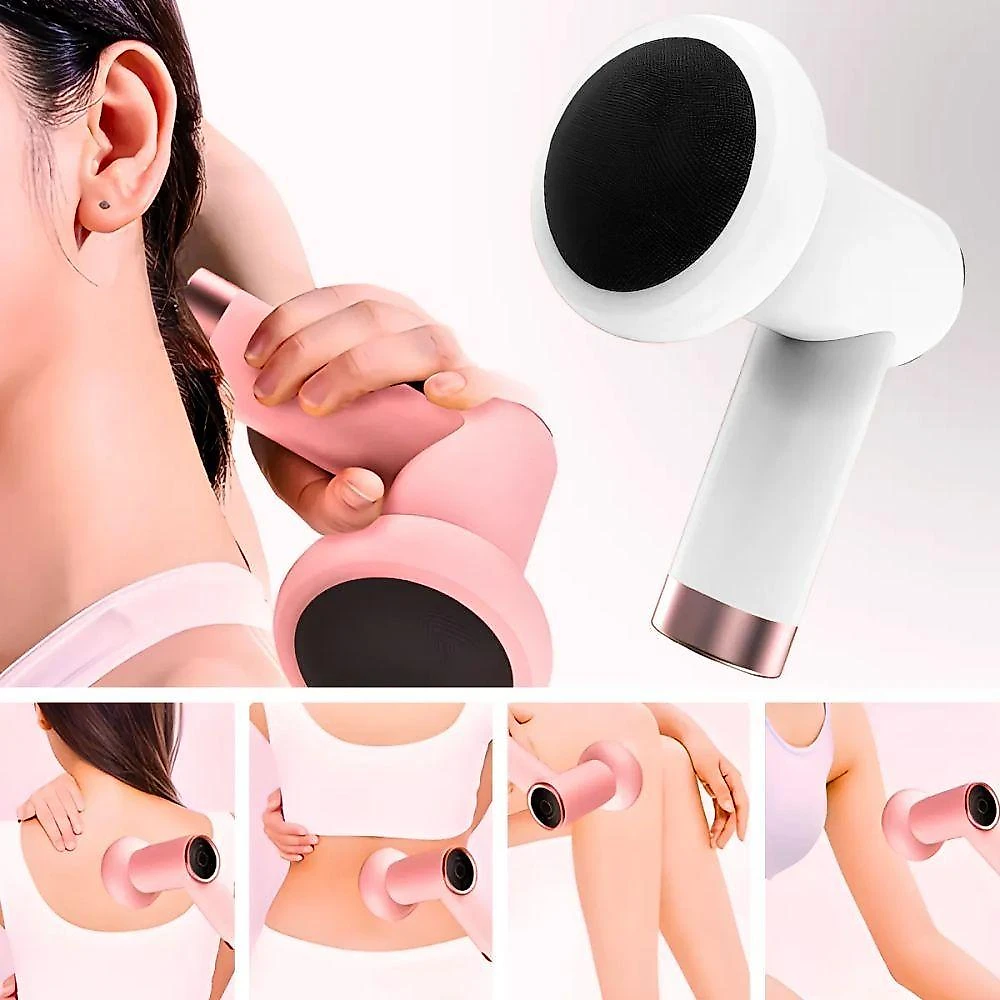 Massageador Corporal Elétrico Utibom 6 Velocidades Portátil Usb com 5 Cabeças