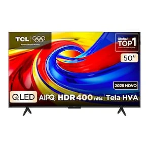 Smart TV 50" 4K TCL P7L QLED Google TV 120Hz Dolby Vision