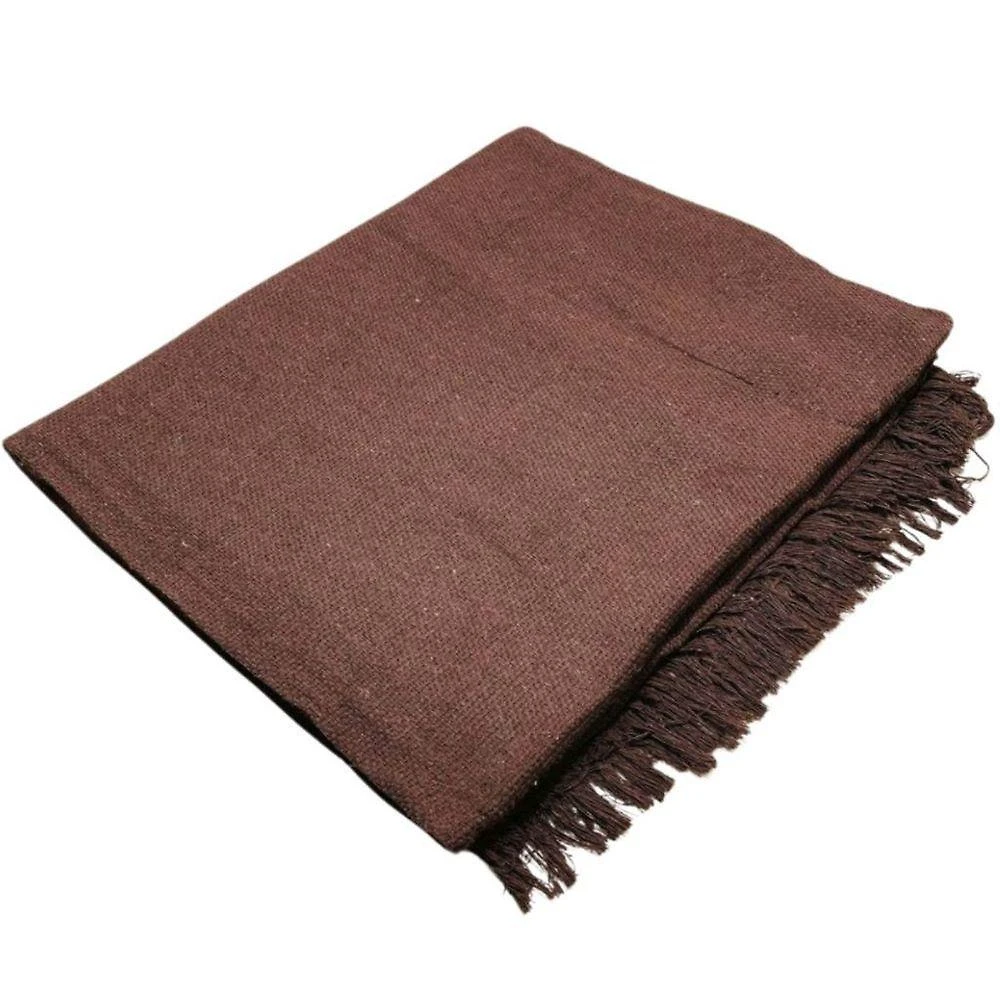 Manta Para Sofá E Cama 1,70cm X 2,20cm Grande Decorativa Luxo Algodão Capa Protetora De Sofa Marrom