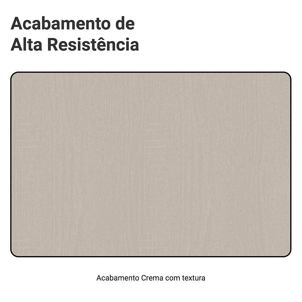 Balcão de cozinha 60 cm 3 gavetas suspenso crema nice madesa