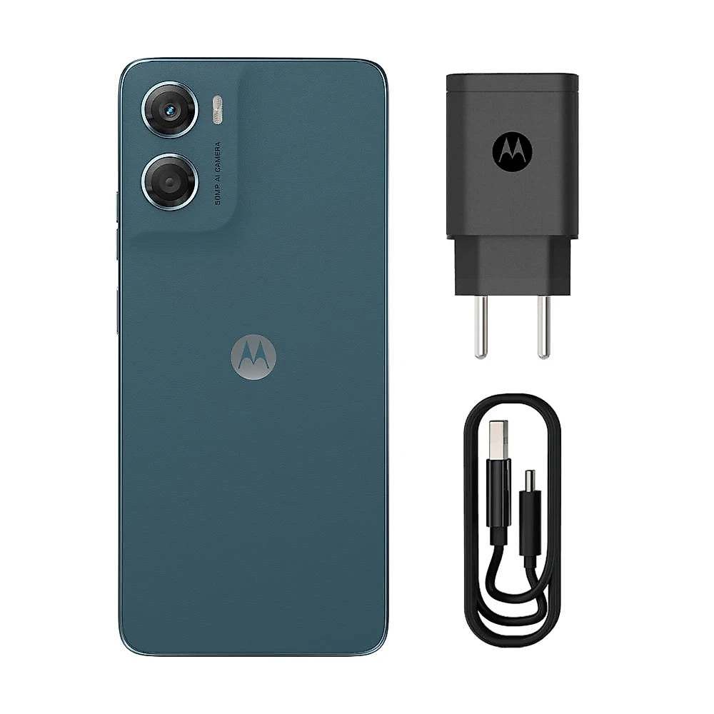 Smartphone motorola moto g06 4g tela 6,9” 128gb câmera 50mp azul marinho