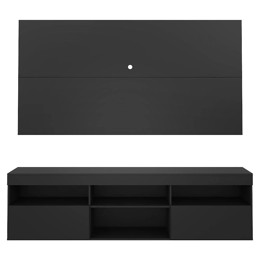 Rack Suspenso com Painel para TV até 65" Multimóveis Flórida FG3299 Preto