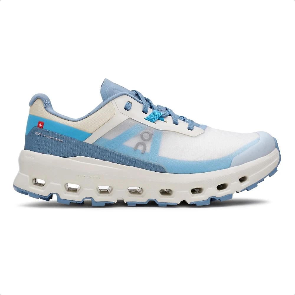 Miniatura Tenis On Running Cloudvista 2 Feminino Bege / Azul Claro - 34