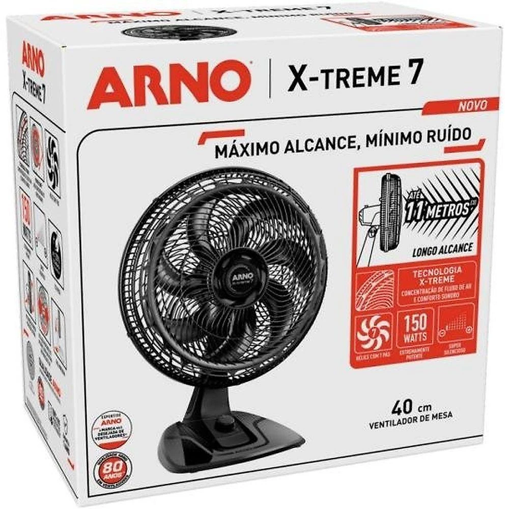 Ventilador De Mesa Arno X-treme 7 40cm 150w 220v
