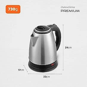 Chaleira Elétrica Mondial Pratic CE-06 com Capacidade de 2L - Inox 110V