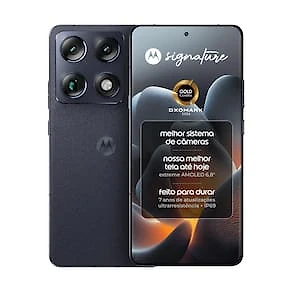 Smartphone Motorola Signature 6.8” 512GB 5G 165Hz Câmera Tripla 50MP