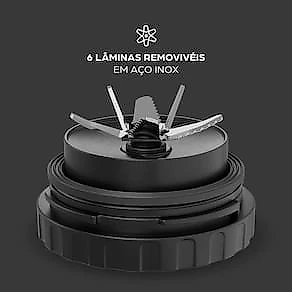 Liquidificador Wap Prosdócimo 900W Cinza/Preto 2L - WB2000 110V