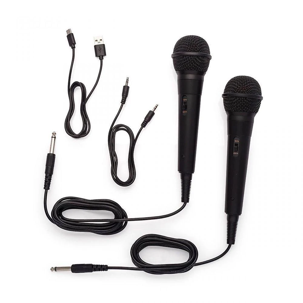 Karaoke Portatil 2 Mic Alto E Bom Tom