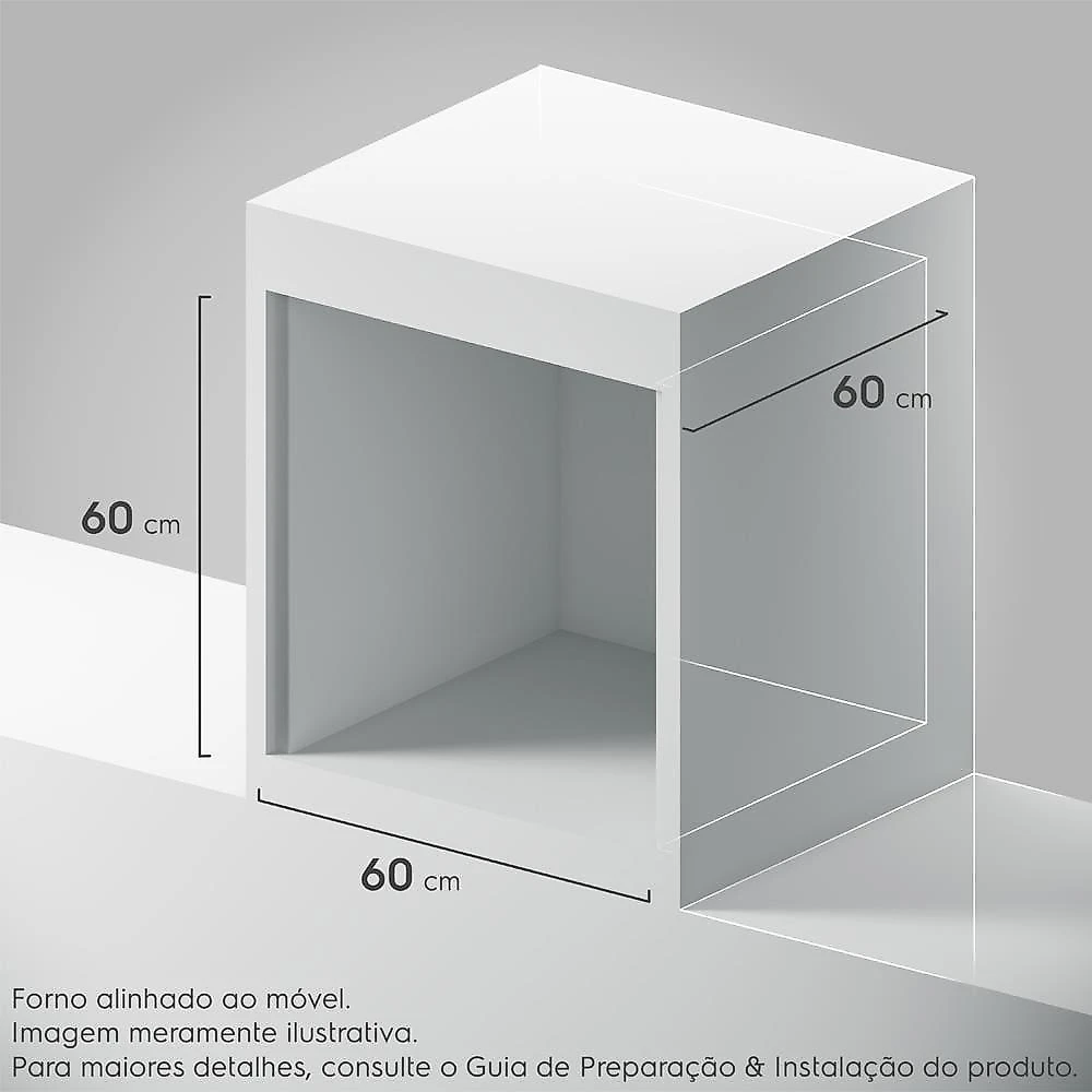 Forno de embutir elétrico electrolux oe8ea 80l experience air fryer, perfectcook360 e painel touch