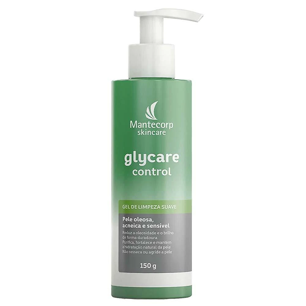 Gel de limpeza facial mantecorp skincare glycare control 150g