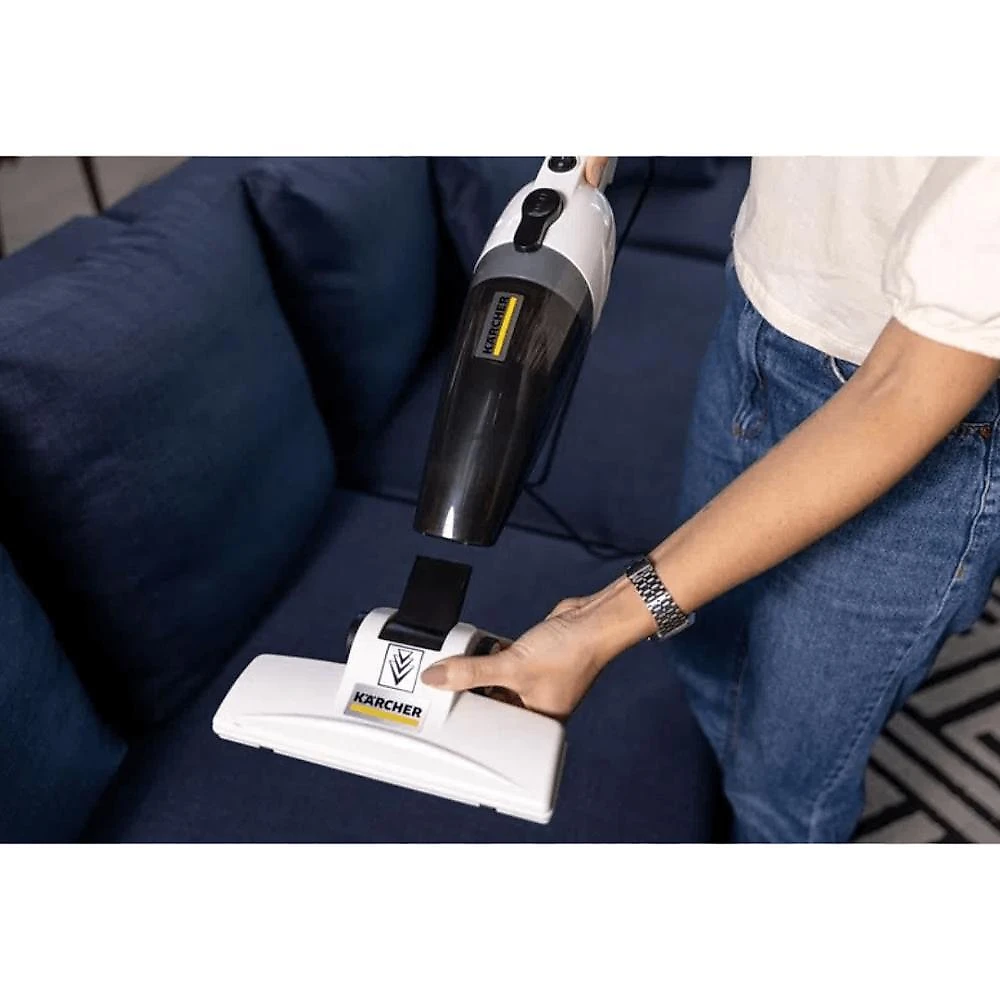 Aspirador de pó vertical 2 em 1 karcher vcl 1 filtro hepa 1000w 170mbar 110v