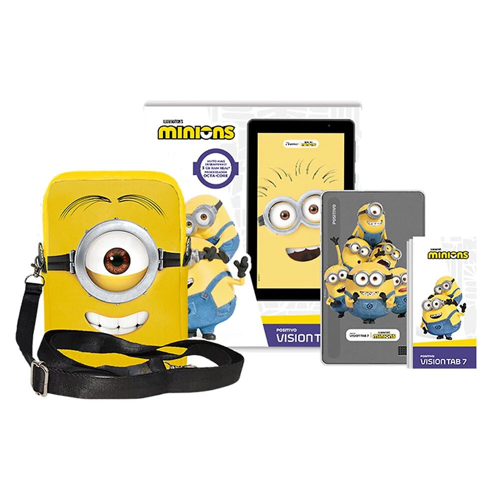 Tablet Positivo Vision Tab 7 Minions, 64GB, 3GB RAM