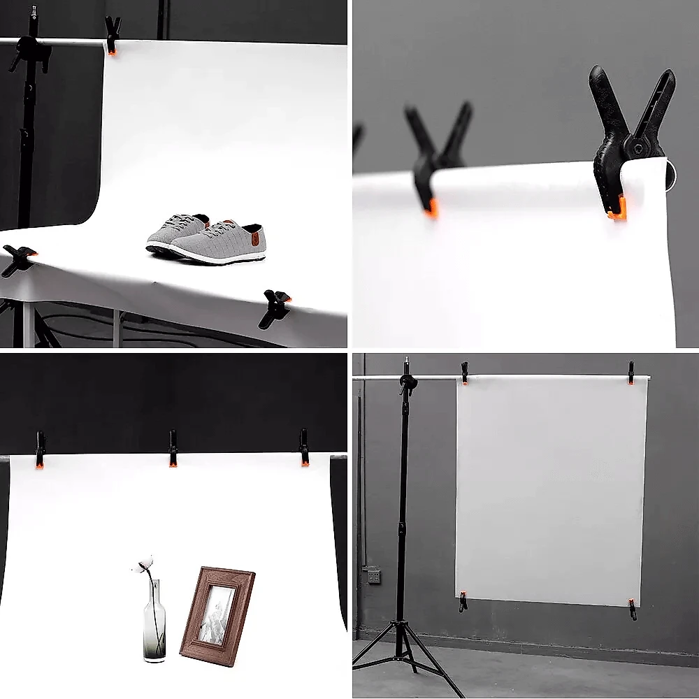 Kit 5x Alicates Garra de Mola 6" Braçadeira e Suporte de Fundos Fotográficos (Média)