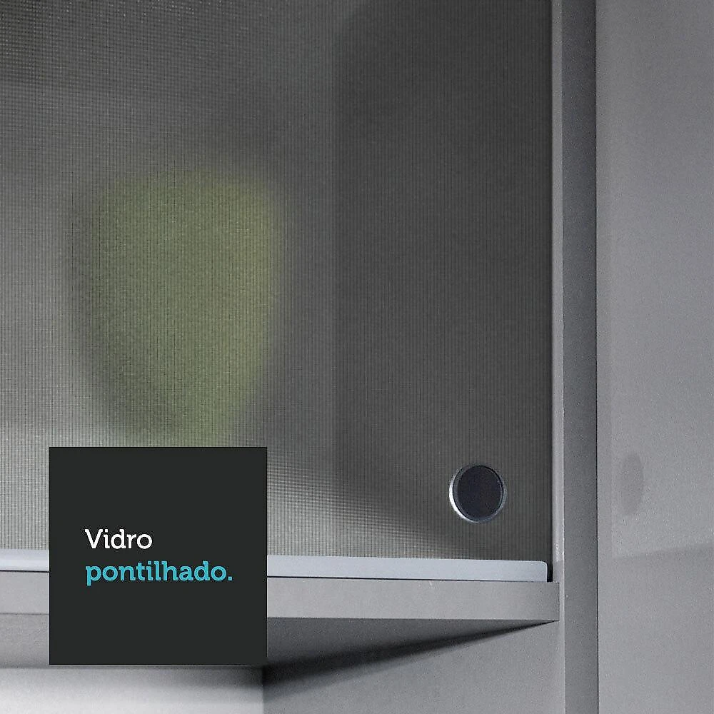 Armário de cozinha completa 260cm cinza nice madesa 04