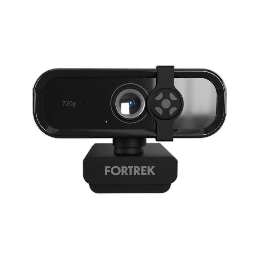 Webcam Vision 10 720p 30fps com FOV 90 graus  e Cancelamento de Ruído Preto Fortrek