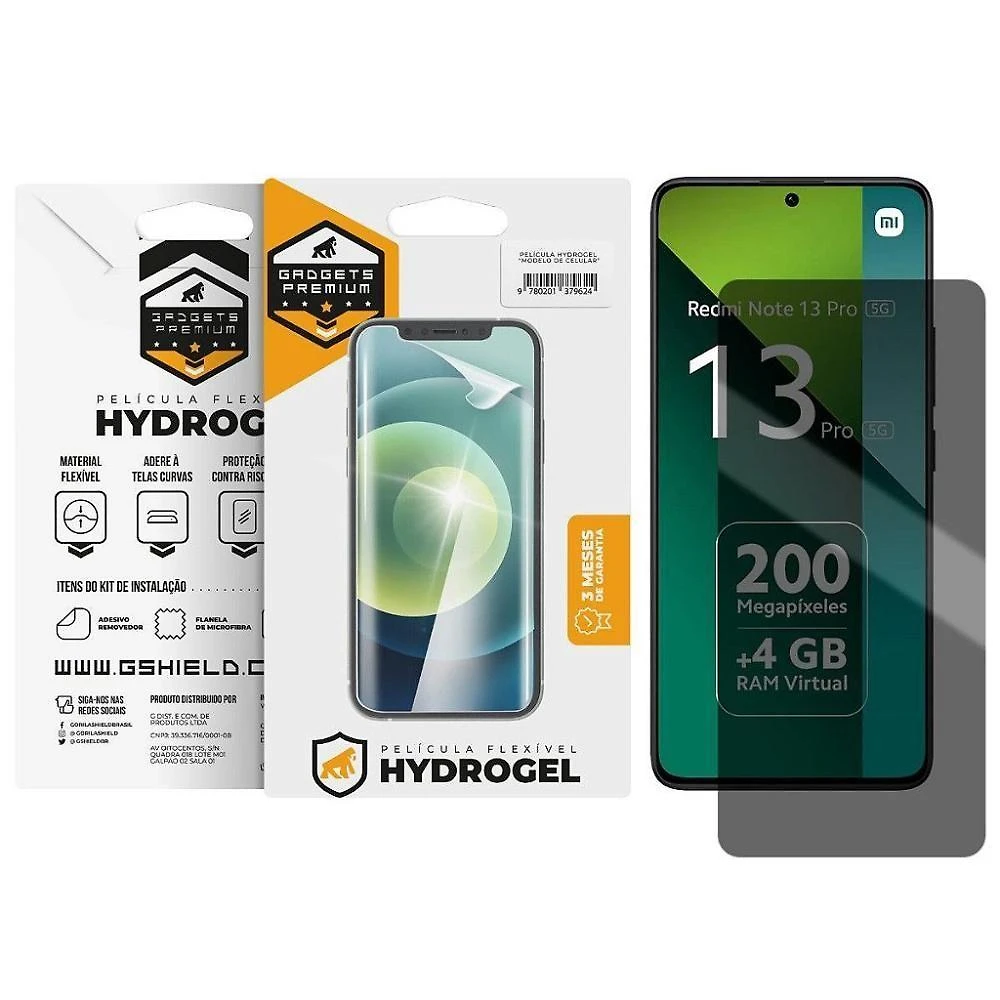 Película Para Redmi Note 13 Pro 5g - Privacidade Hydrogel - Gshield