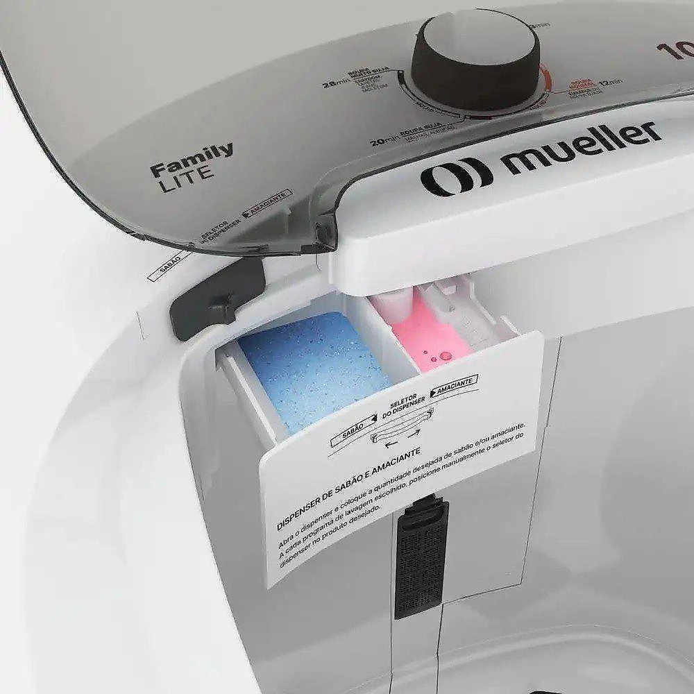 Lavadora Semiautomática Mueller Family Lite 10kg Branca 220v 220V