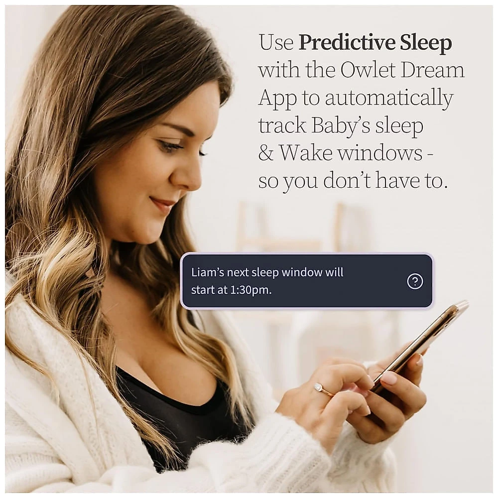 Babá Eletrônica Inteligente com Câmera HD e Sensor de Oxigênio e Qualidade de Sono, Owlet, Azul