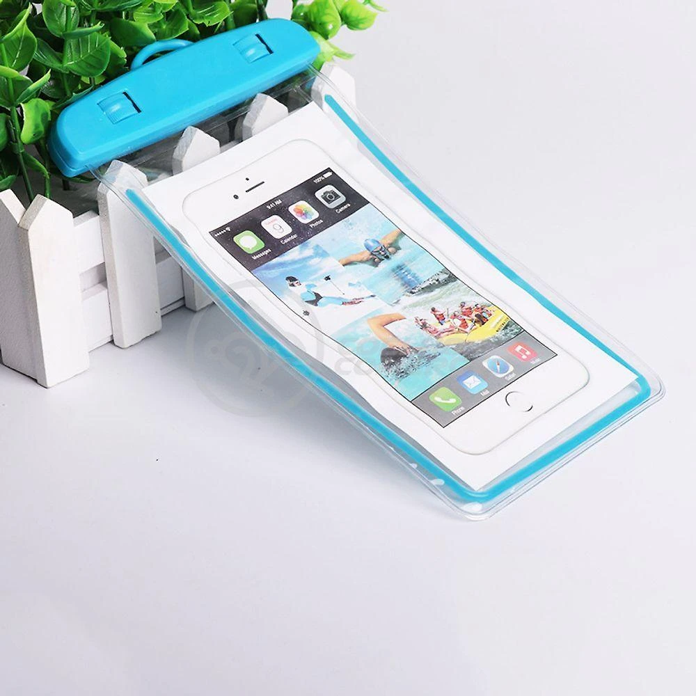 Capa Bolsa A Prova Dágua Impermeável P/ Celular Azul