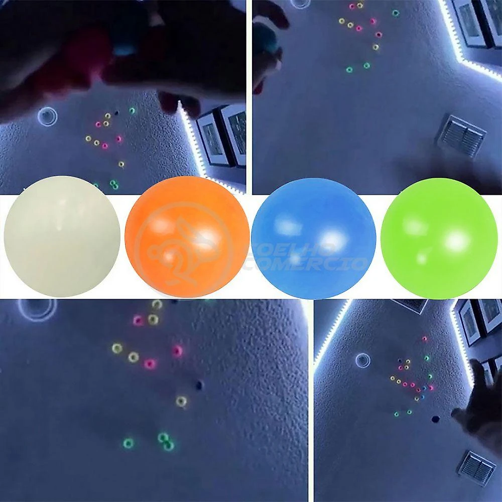 Fidget Toy Bolinha Globble Anti Stress Fluorecente
