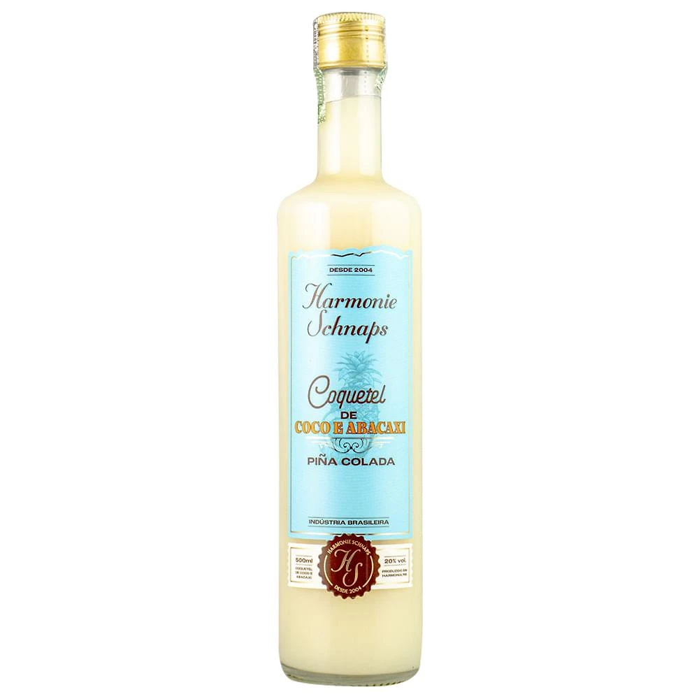 Coquetel harmonie schnaps coco e abacaxi 500ml