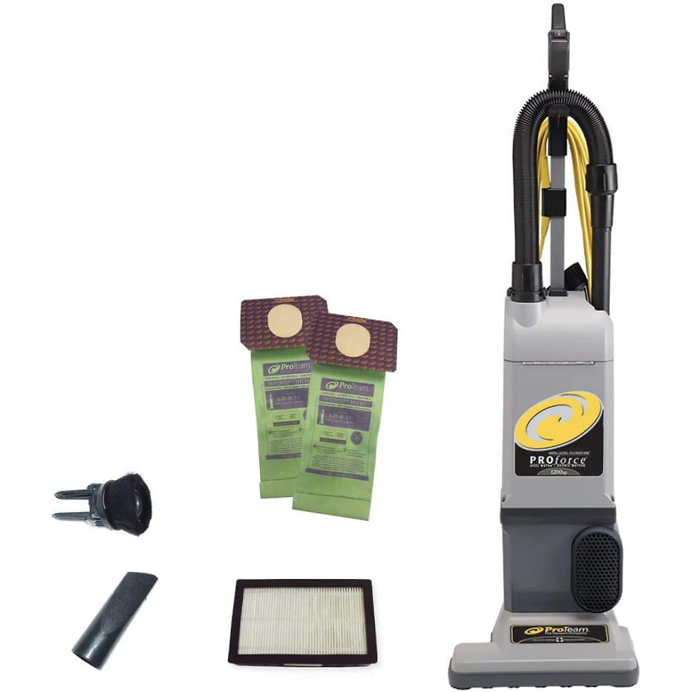 Aspirador de Pó Profissional com Filtro HEPA ProTeam ProForce 1200XP, 110V 924W, Cinza