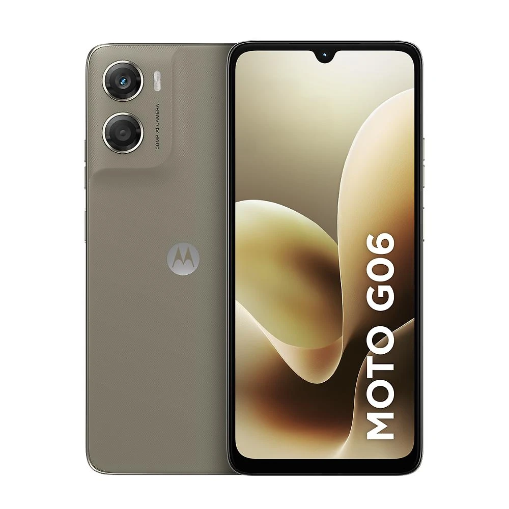 Smartphone motorola moto g06 4g tela 6,9” 256gb câmera 50mp bege