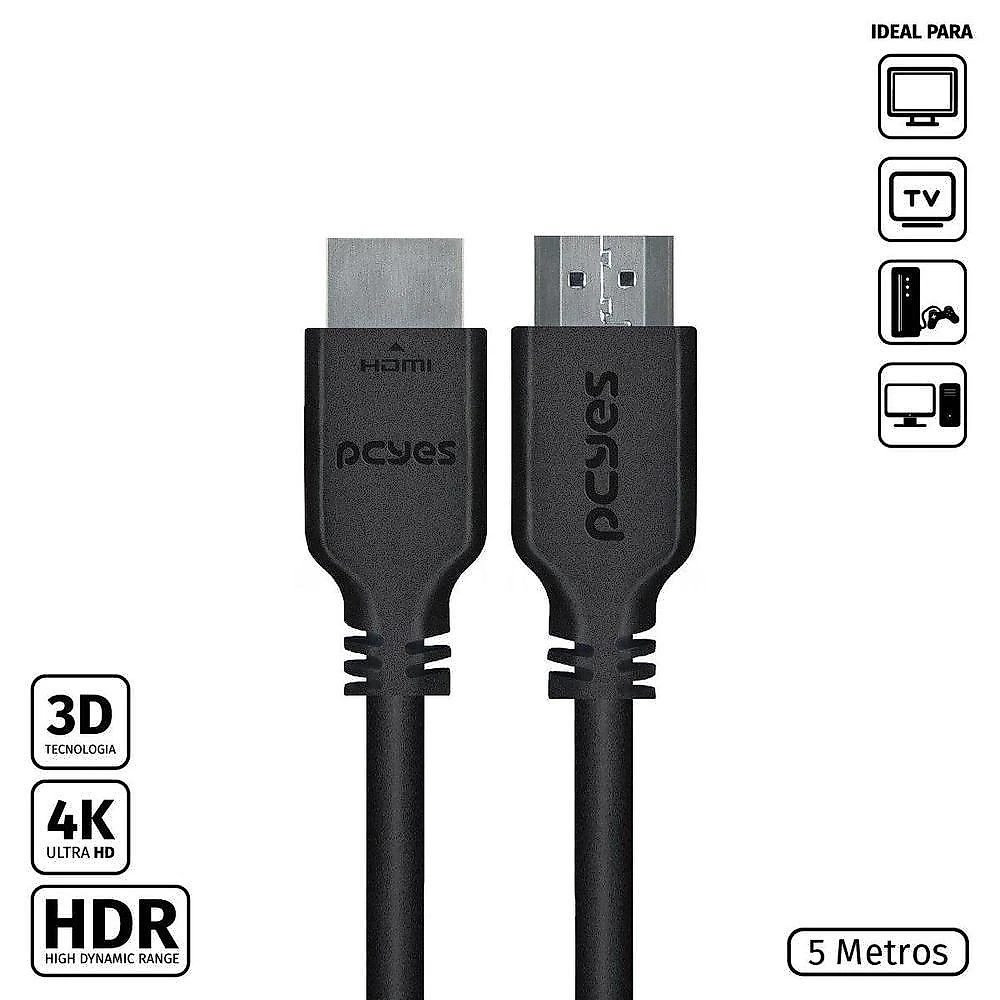 Cabo Hdmi 2.0 Macho 5 Metros - Phm20-5