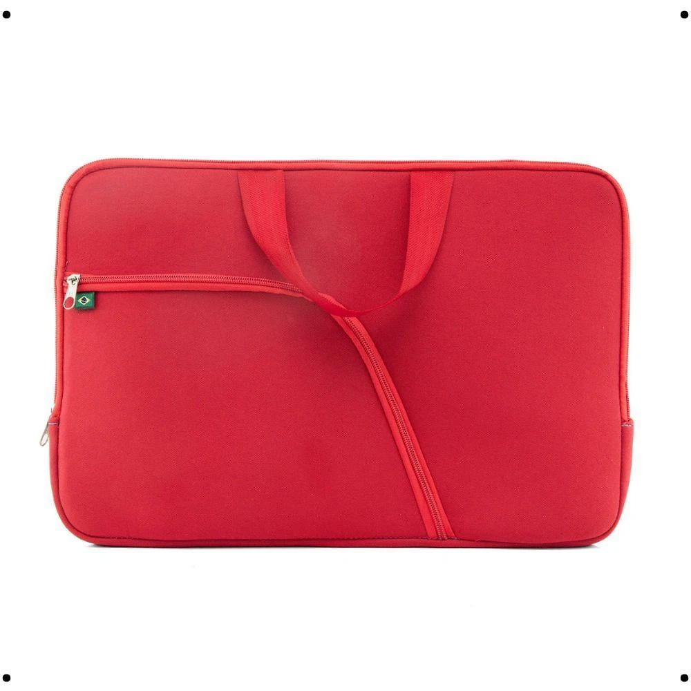 Pasta para Notebook Case com Bolso Estrutura Resistente Vermelho OEM