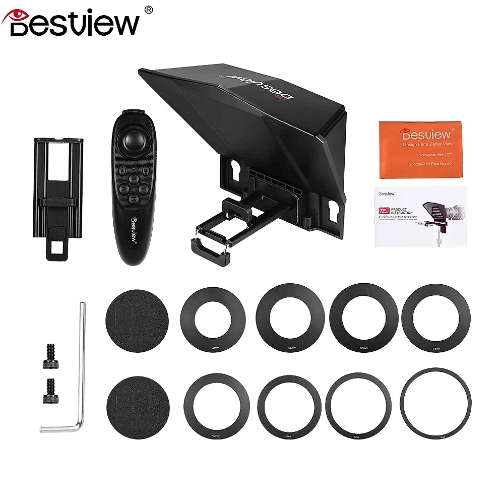 Teleprompter Portátil SmartPhone T2 Visor HD para DSLR e Mirrorless