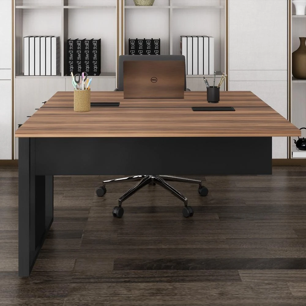 Plataforma Dupla Acoplar Pé Quadro Espresso Móveis Marrom/Preto